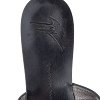 GIU Black Leather Crystal Embellished Toe Ring Flats Size 38 thumbnail 7