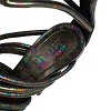 Multicolor Oil Slick Texture Leather Gladiator Sandals thumbnail 4