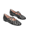 NICOLE LEATHER CRYSTALS BALLERINAS thumbnail 0