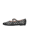 NICOLE LEATHER CRYSTALS BALLERINAS thumbnail 1