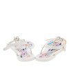 White Jelly Logo Charm Sunny Thong Flat Sandals thumbnail 2