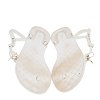 White Jelly Logo Charm Sunny Thong Flat Sandals thumbnail 1