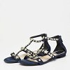 Blue Denim Jewel Embellished Strappy Flat Sandals thumbnail 2