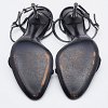 Black Leather Ankle Strap Sandals thumbnail 8