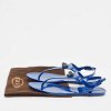 Blue Rubber Studded Tassel Flat Thong Sandals thumbnail 8