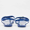 Blue Rubber Studded Tassel Flat Thong Sandals thumbnail 4