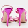 Aura Pink Patent Leather Slide Sandals Size 36 thumbnail 3