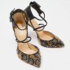 Black & Patent Leather Suzanna Spikes Leo Ankle Cuff Sandals thumbnail 5