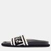 Black/White Fur FF Flat Slides thumbnail 3