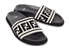 Black/White Fur FF Flat Slides thumbnail 0