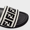 Black/White Fur FF Flat Slides thumbnail 1