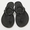 Black Leather Hana Flat Slides thumbnail 3