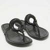 Black Leather Hana Flat Slides thumbnail 4