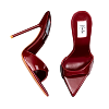 BURGUNDY PATENT 120 MULES thumbnail 0
