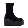 ZEPPA SUEDE STRIPY ZIP ANKLE BOOTS BLACK thumbnail 0