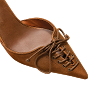 VINTAGE STYLE LEATHER LACE 70 MULES thumbnail 1