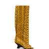NINETTE PYTHON PEEP TOE BOOTS thumbnail 0