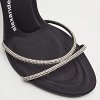 Black Suede Crystal Embellished Dahlia Sandals thumbnail 7