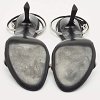 Black Suede Crystal Embellished Dahlia Sandals thumbnail 8