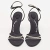 Black Suede Crystal Embellished Dahlia Sandals thumbnail 2