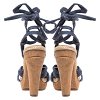 Marc Jacobs Blue Denim Platform Ankle Wrap Sandals Size 38 thumbnail 4
