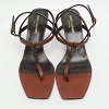 Cassandra Brown Leather Ankle Strap Sandals thumbnail 2