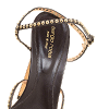 Sergio Rossi Brown Studded Strappy Leather Open Toe Platform Sandals Size 40.5 thumbnail 6