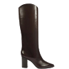 MARYANA LEATHER BLOCK HEEL BOOTS thumbnail 0