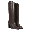 MARYANA LEATHER BLOCK HEEL BOOTS thumbnail 3