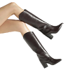 MARYANA LEATHER BLOCK HEEL BOOTS thumbnail 6
