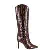 MARYANA CROC-EMBOSSED STILETTO BOOTS thumbnail 0