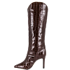 MARYANA CROC-EMBOSSED STILETTO BOOTS thumbnail 4