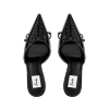BLACK PATENT LACE 70 MULES thumbnail 2