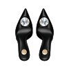 BLACK CAVIAR DIAMOND SILK 70 MULES thumbnail 3