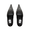 BLACK SATIN CRYSTALS 90 PUMPS thumbnail 3
