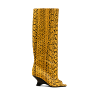 NINETTE PYTHON PEEP TOE BOOTS thumbnail 1