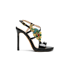 JEWELED PEACOCK STILETTO SANDALS 100 thumbnail 0