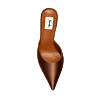 BROWN SILK 70 MULES thumbnail 2