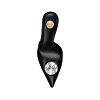 BLACK CAVIAR DIAMOND SILK 70 MULES thumbnail 2